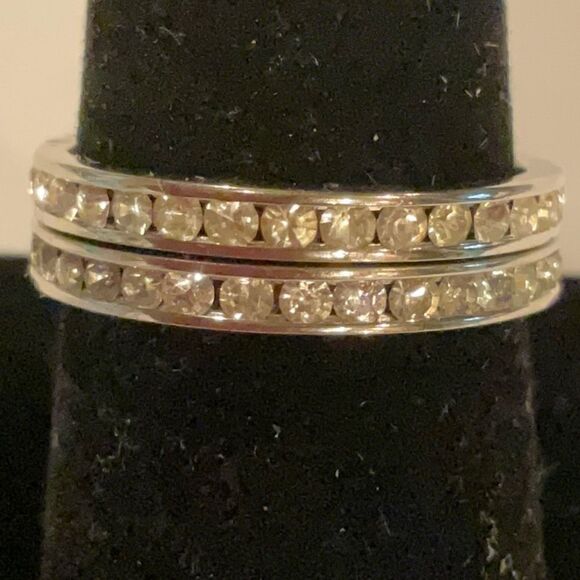 Beautiful Sterling Silver Eternity Rings - Picture 2 of 4